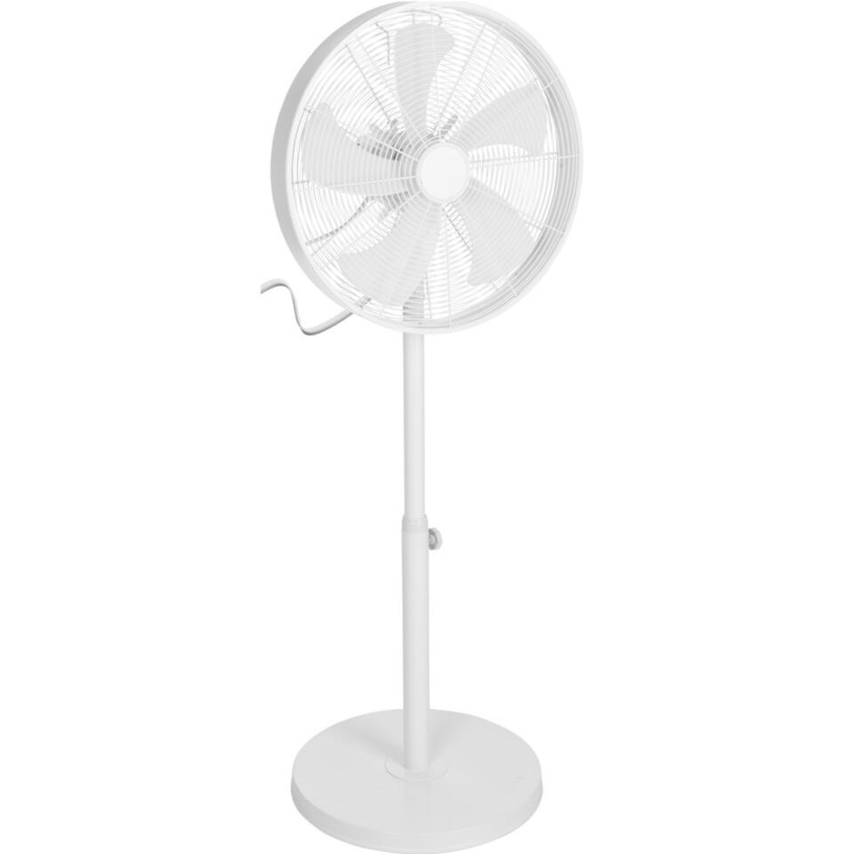 Ventilator - staand - wit 3 snelheden - verstelbaar - 120 cm | Leen Bakker
