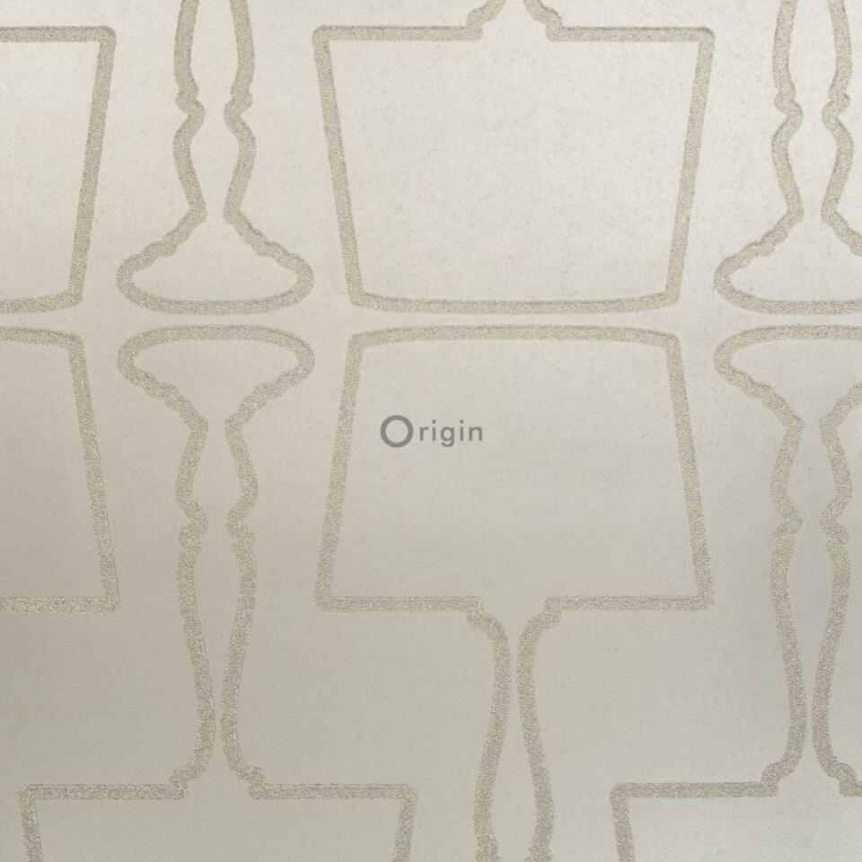 Origin behang - lampen - beige - 52 cm x 10,05 m product