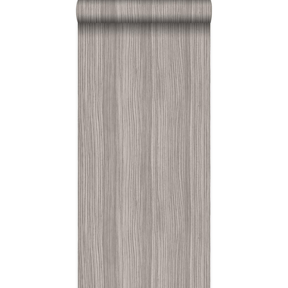 Origin behang - strepen - glanzend licht paarsgrijs - 53 cm x 10,05 m product