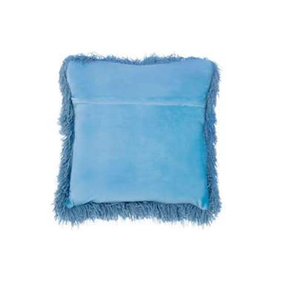 Beliani Sierkussen CIDE - Blauw polyester