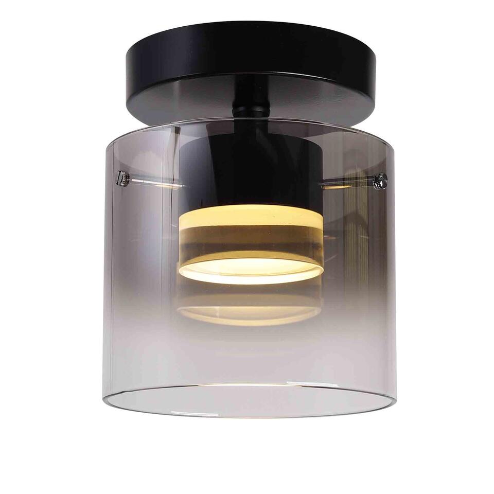 Highlight Plafondlamp Salerno - 1 lichts - Ø 16 cm - zwart
