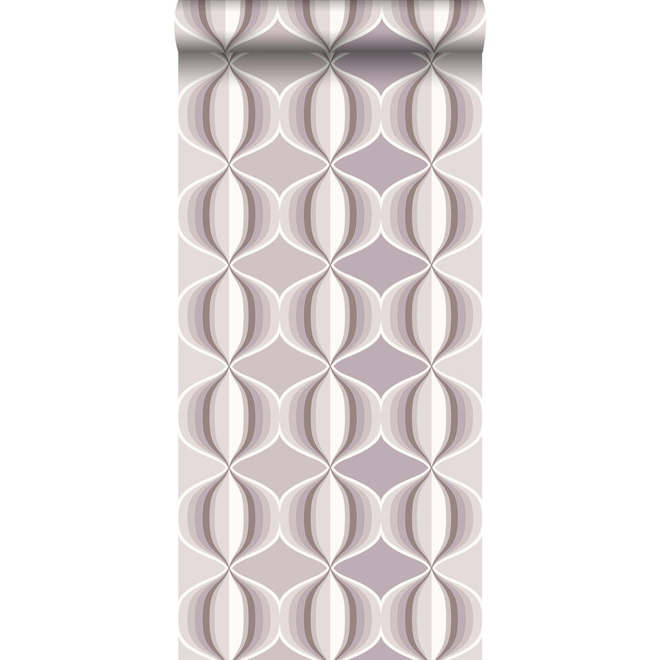 ESTAhome behang - grafisch motief - taupe - 53 cm x 10,05 m product