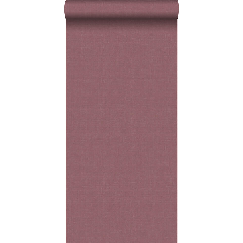 ESTAhome behang - linnenstructuur - bordeaux rood - 0.53 x 10.05 m product