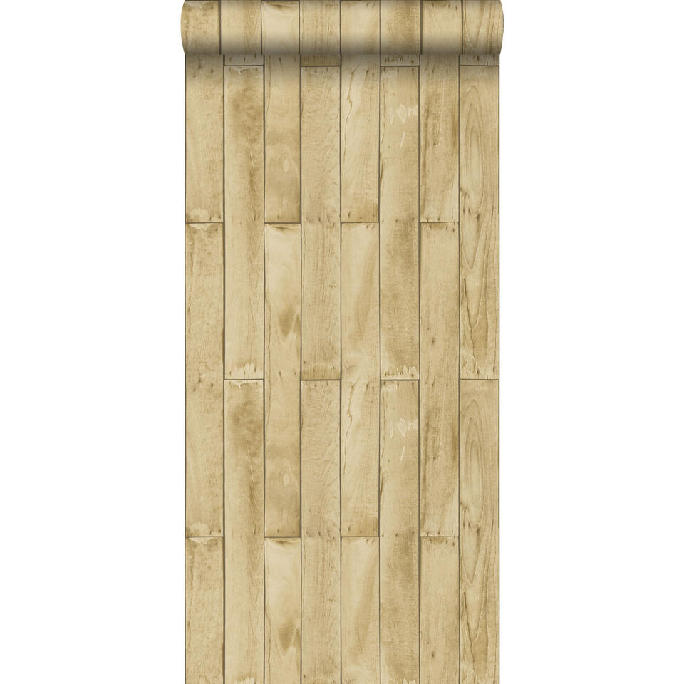ESTAhome behang - houtlook - beige en bruin - 53 cm x 10,05 m product