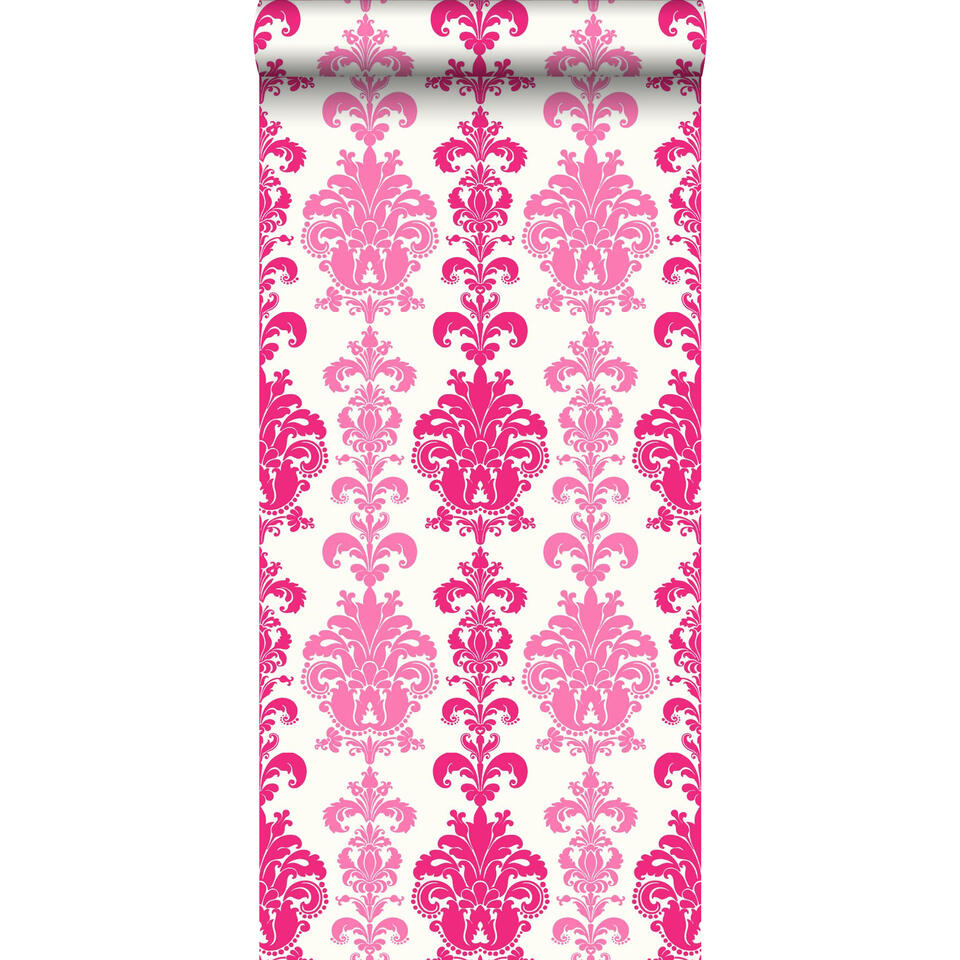 ESTAhome behang - barokprint - roze - 53 cm x 10,05 m product