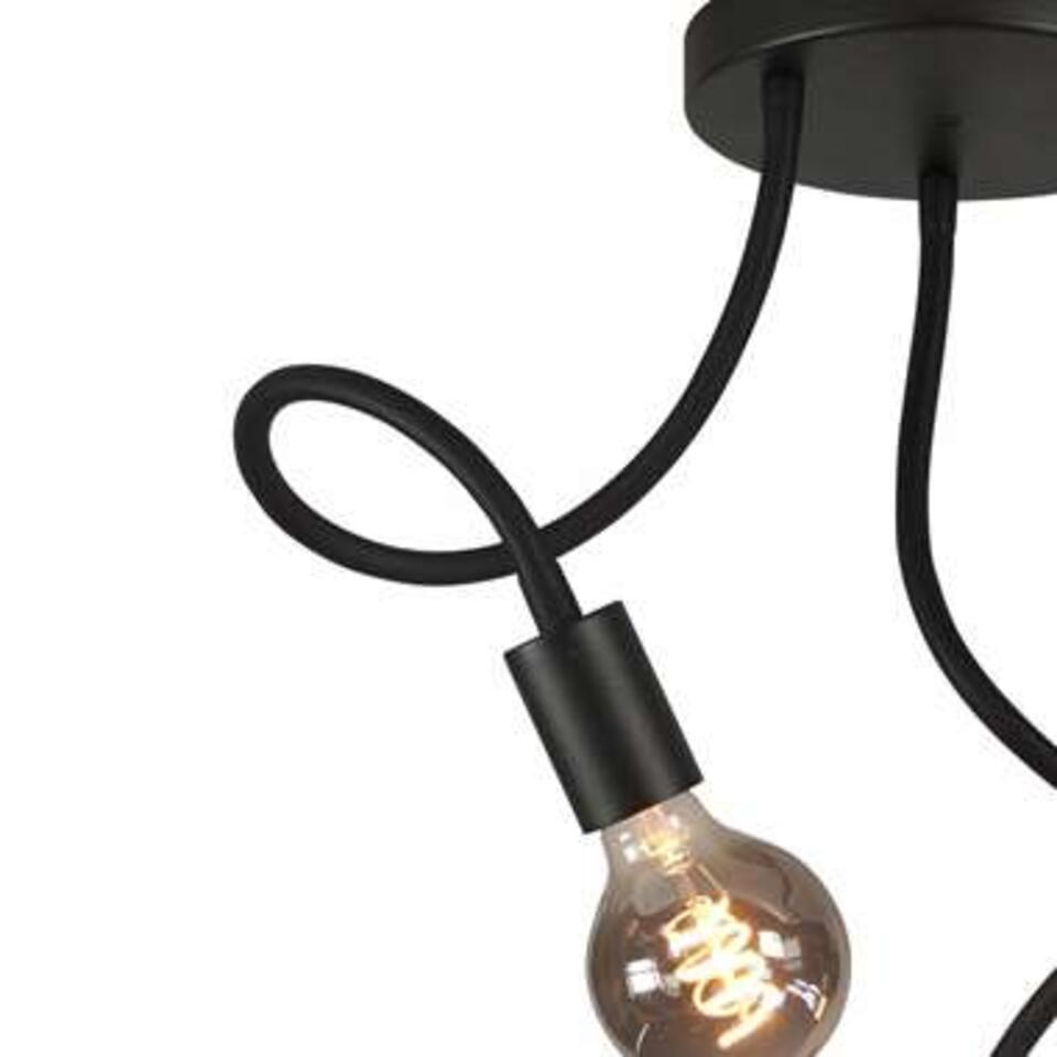 Highlight Plafondlamp Flex - 3 lichts - 50 cm - E27 - zwart