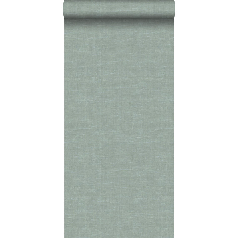 Origin behang - linnenstructuur - celadon groen - 0.53 x 10.05 m product