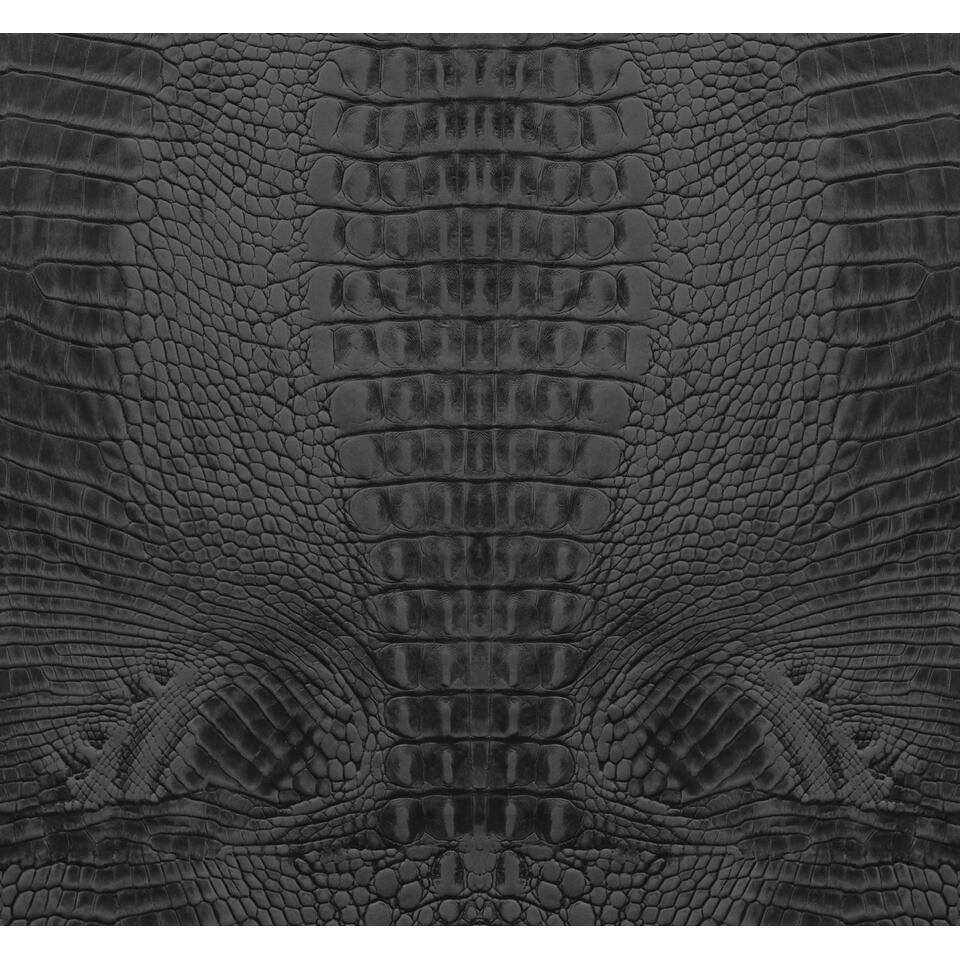 roze Bakkerij lezer Origin fotobehang - krokodillenhuid - zwart - 3 x 2.79 m | Leen Bakker