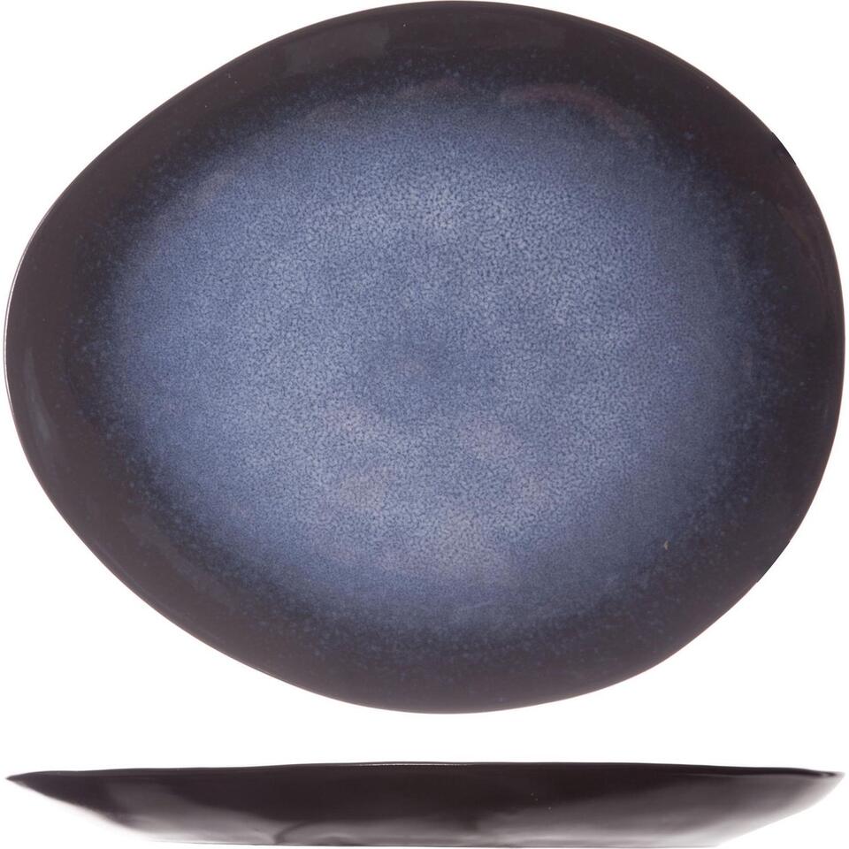 Cosy&Trendy Sapphire Ontbijtbord - Ovaal - 20,5 x 17,5 cm - Set-6