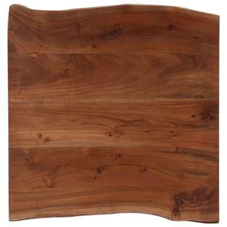 VIDAXL Salontafel met natuurlijke randen 60x60x40 cm acaciahout