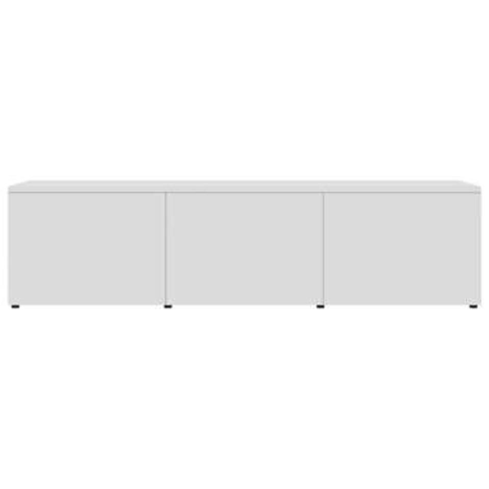 VIDAXL Tv-meubel 120x34x30 cm spaanplaat hoogglans wit