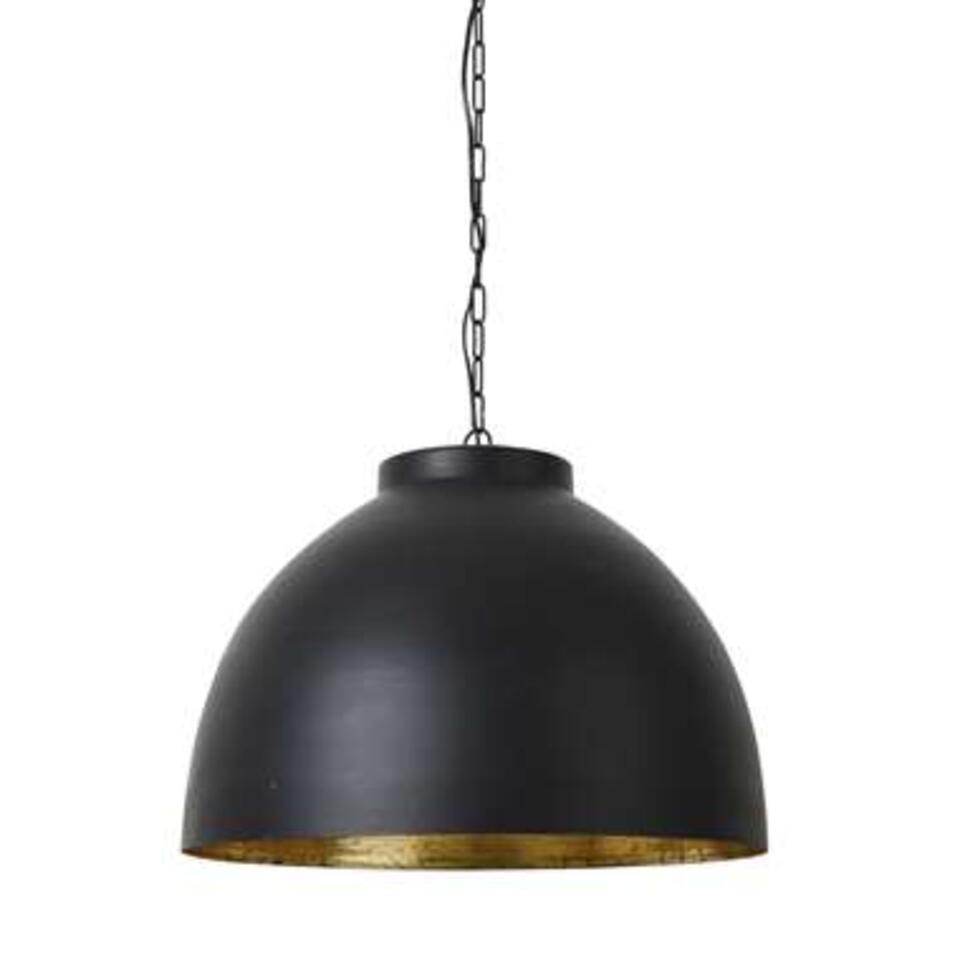 Plicht maat Perfect Hanglamp KYLIE - Zwart-Goud - XL | Leen Bakker