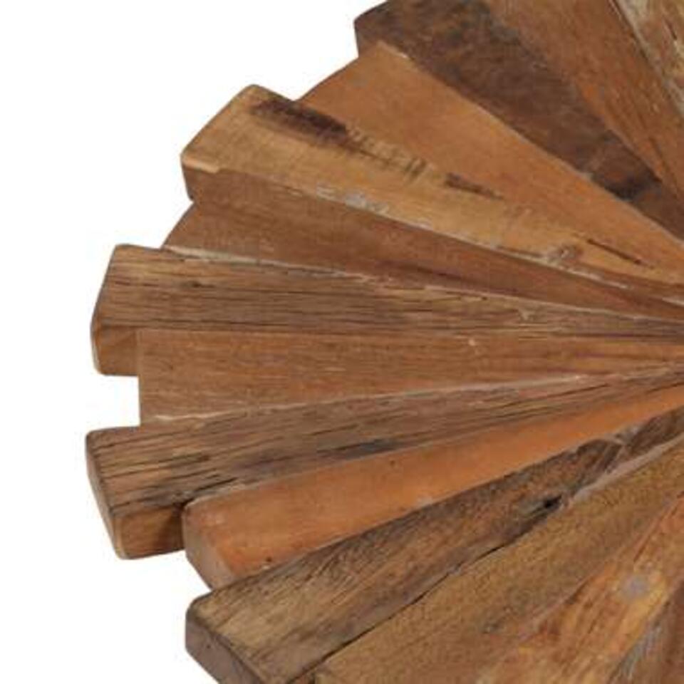 VIDAXL Salontafels 2 st massief gerecycled hout