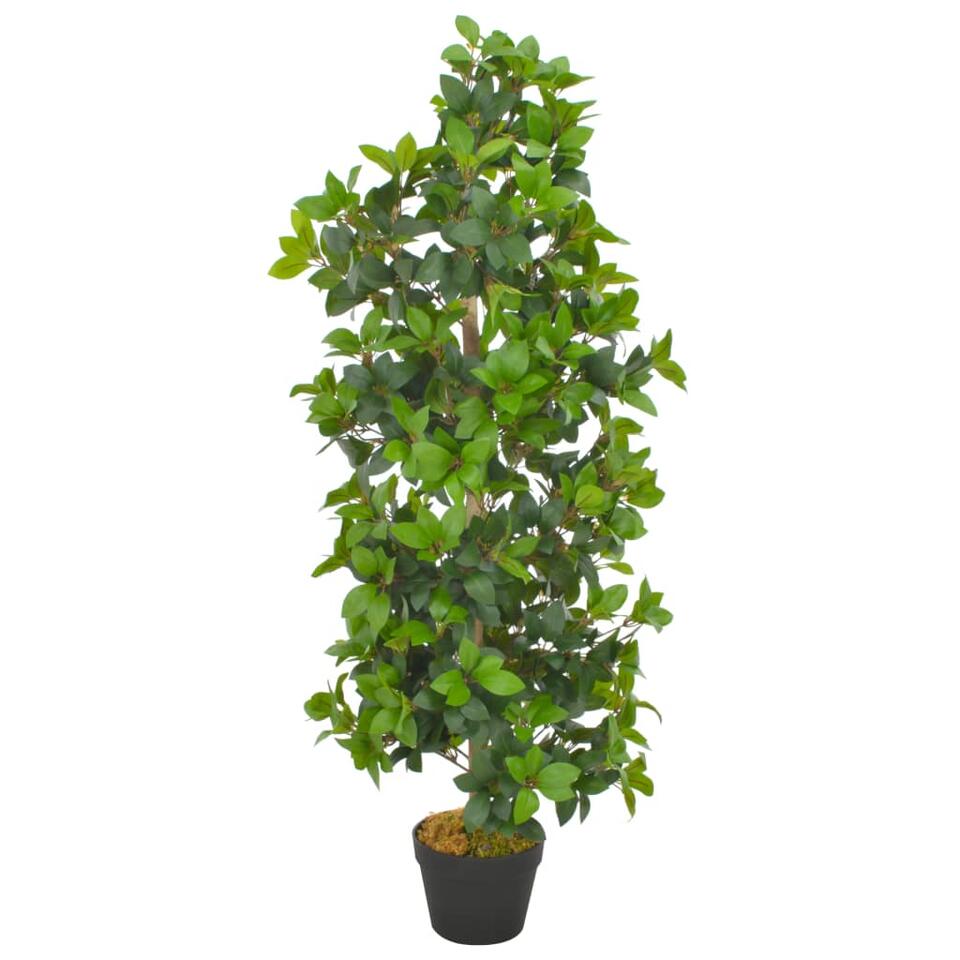 vidaXL Kunstplant met pot laurierboom 120 cm groen product