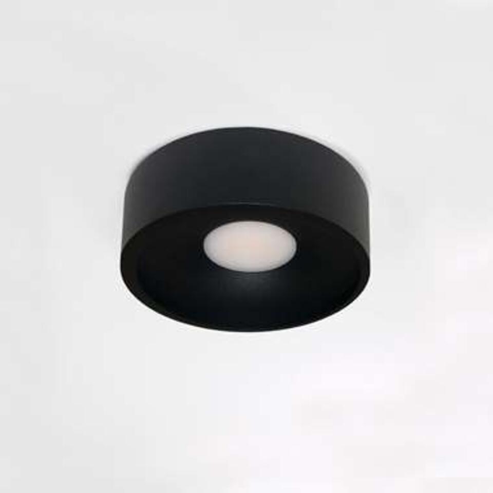 Artdelight Plafondlamp Orlando - Ø 14 cm - zwart
