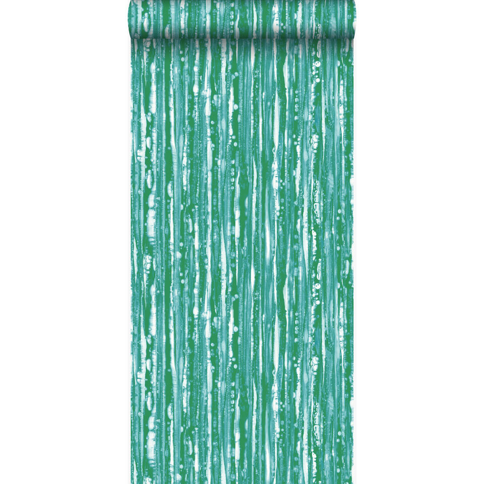 Origin behang - strepen - groen - 53 cm x 10,05 m product