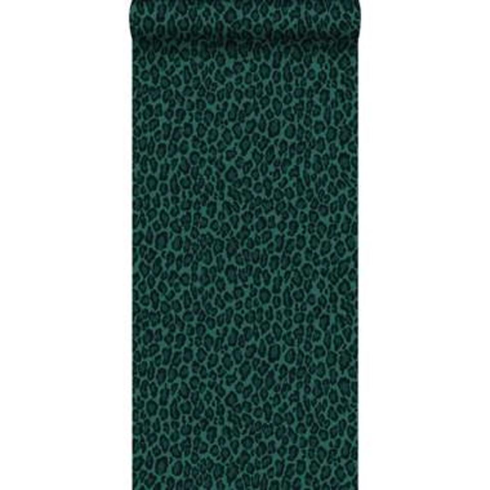 ESTAhome behang - panterprint - smaragd groen - 0.53 x 10.05 m product
