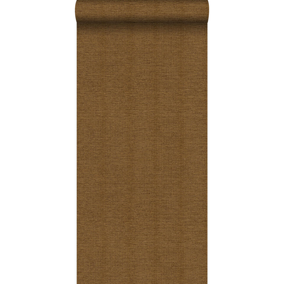 Origin behang - linnenstructuur - roest bruin - 53 cm x 10,05 m product