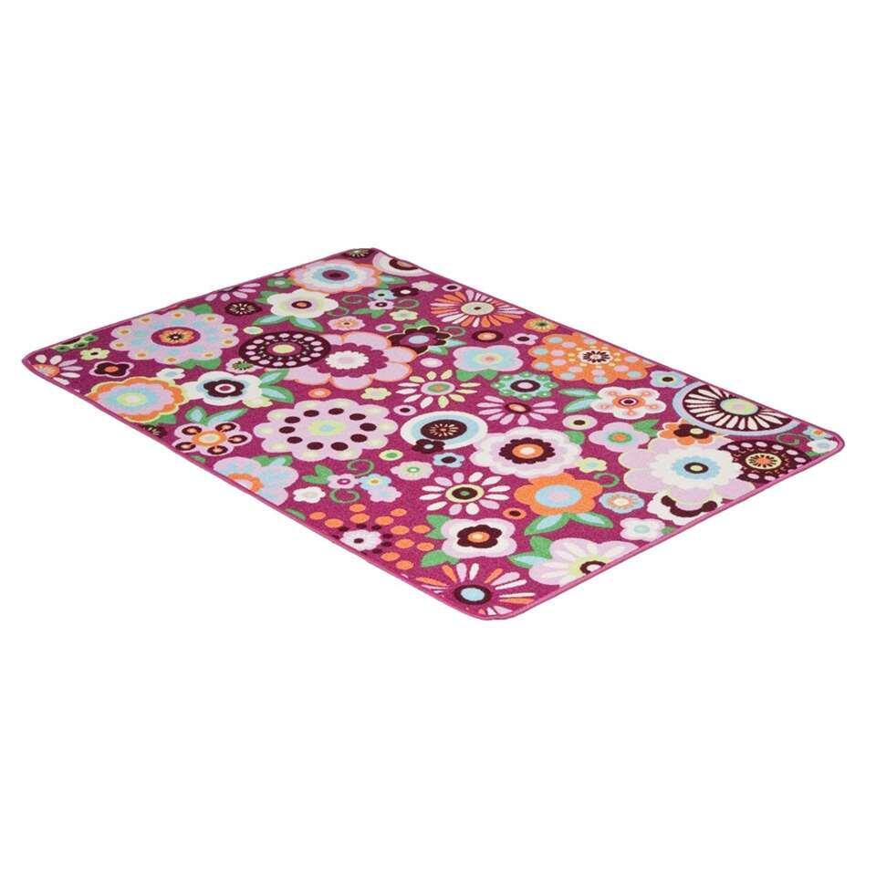 mijn onderwerp verdamping Vloerkleed Hippy - roze - 115x170 cm | Leen Bakker