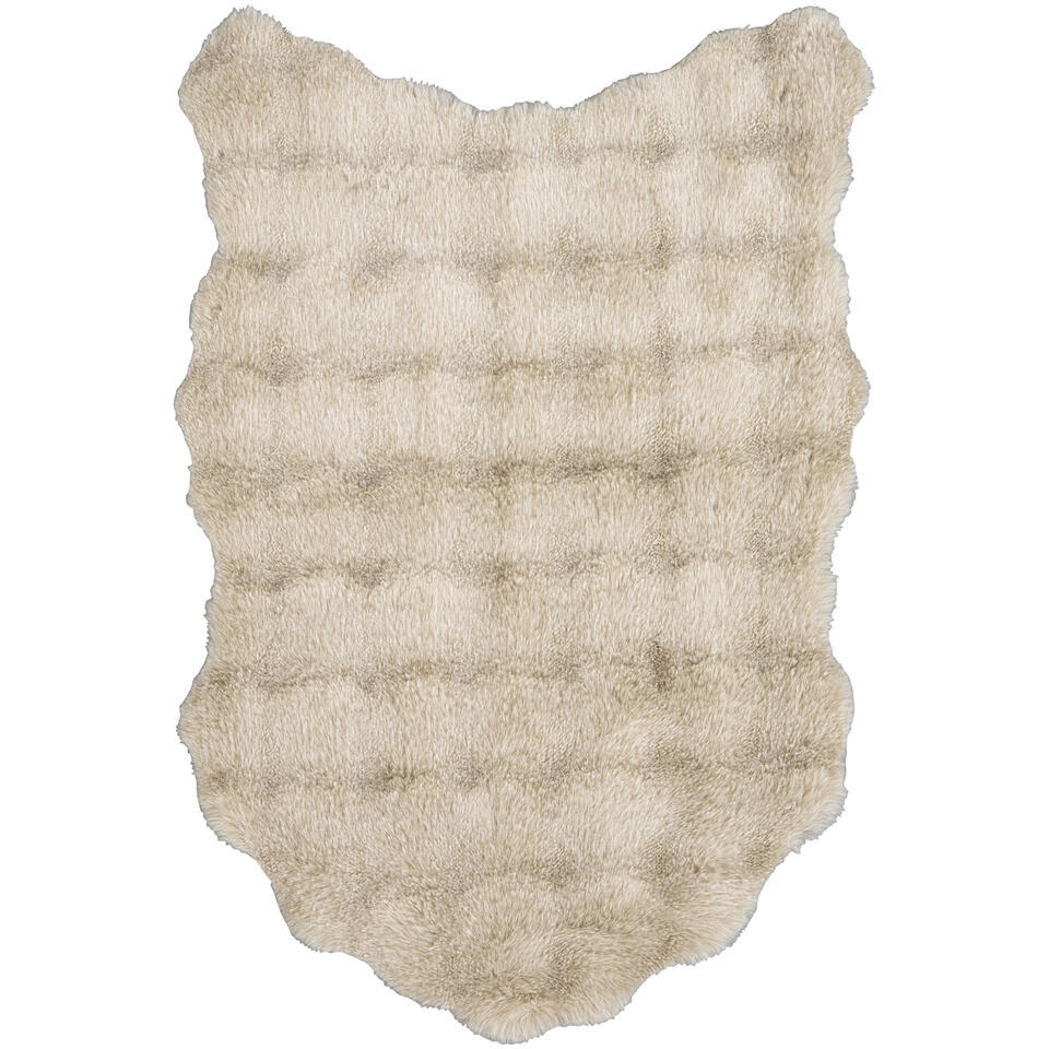 Leen Bakker Vloerkleed Polar 60x90 Cm Polyester Taupe