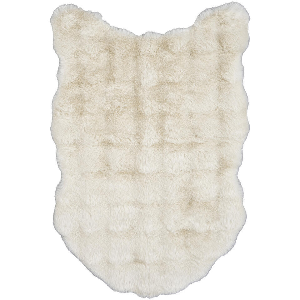 Leen Bakker Vloerkleed Polar 60x90 Cm Polyester Crème