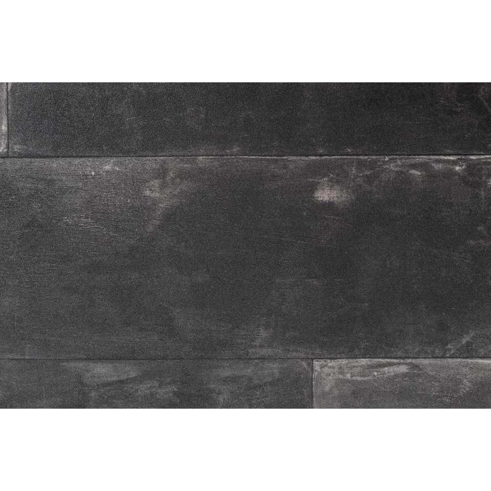 ongebruikt Rubber strottenhoofd Vinyl Concrete - zwart | Leen Bakker