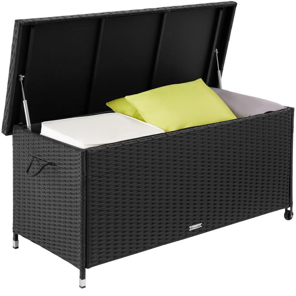 tectake Wicker opbergbox Kiruna met kunststof gaas, 120x55x61,5cm