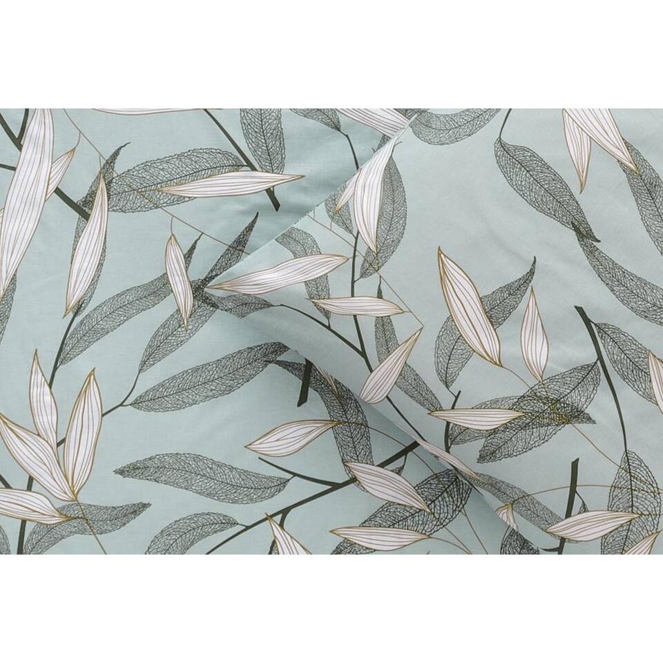 Comfort dekbedovertrek Leah botanisch - groen - 140x200/220 cm