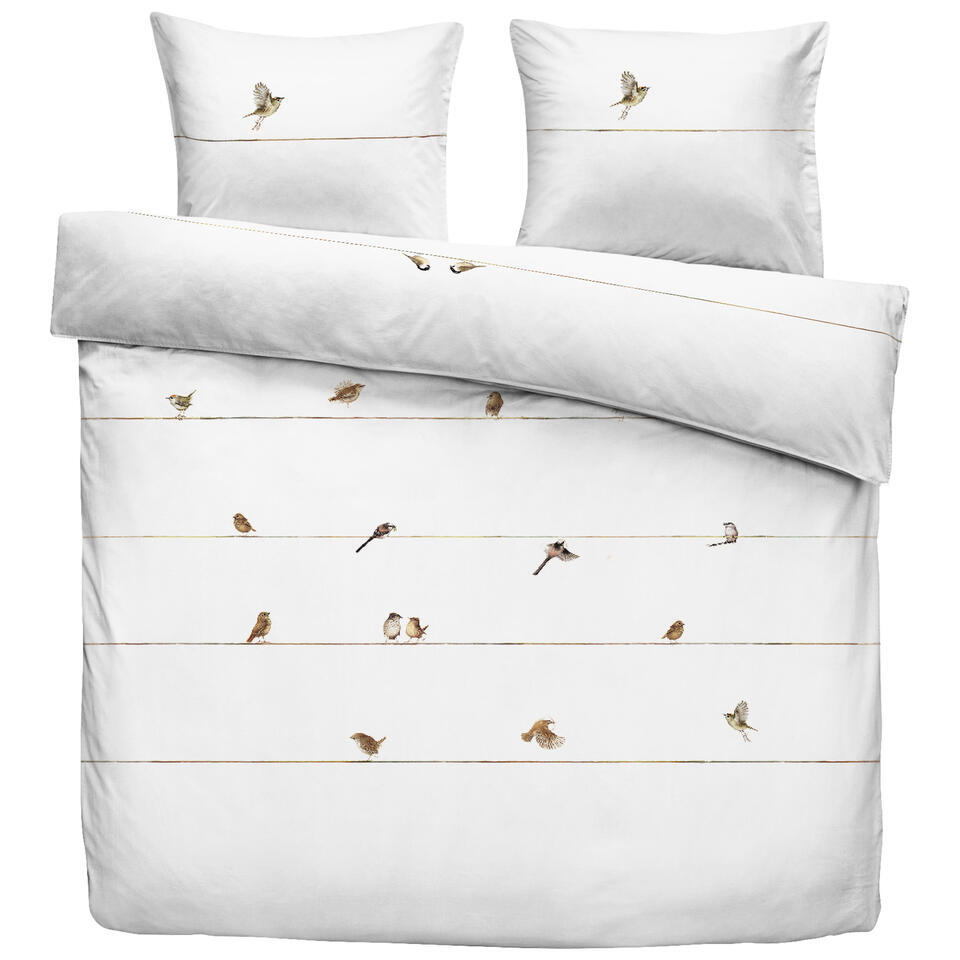 Leen Bakker - Dekbedovertrek Gathering - 240x200/220 Cm - Katoen - Wit