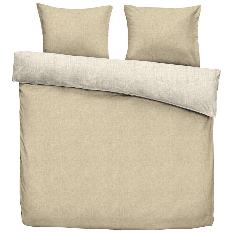 Leen Bakker - Dekbedovertrek Steve - Zand - 240x200 Cm - Katoen - Beige