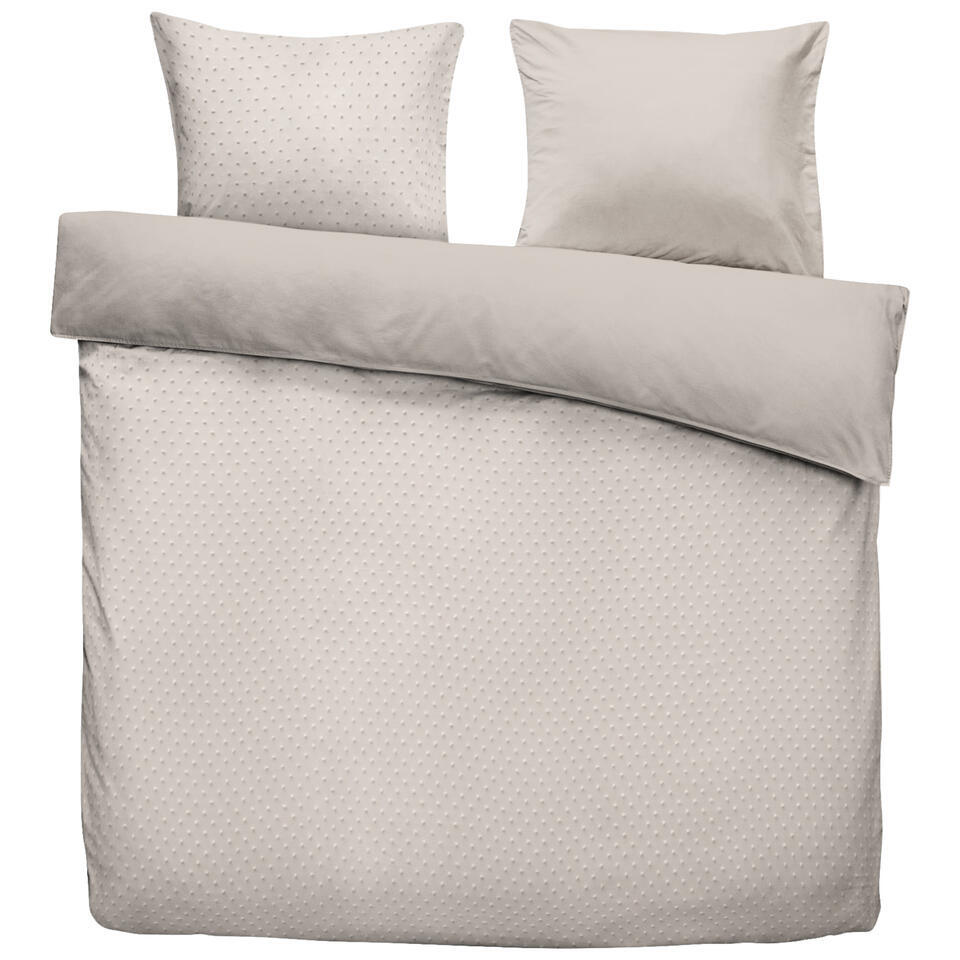 Leen Bakker - Dekbedovertrek Santana - Zand - 200x200 Cm - Microvezel - Beige