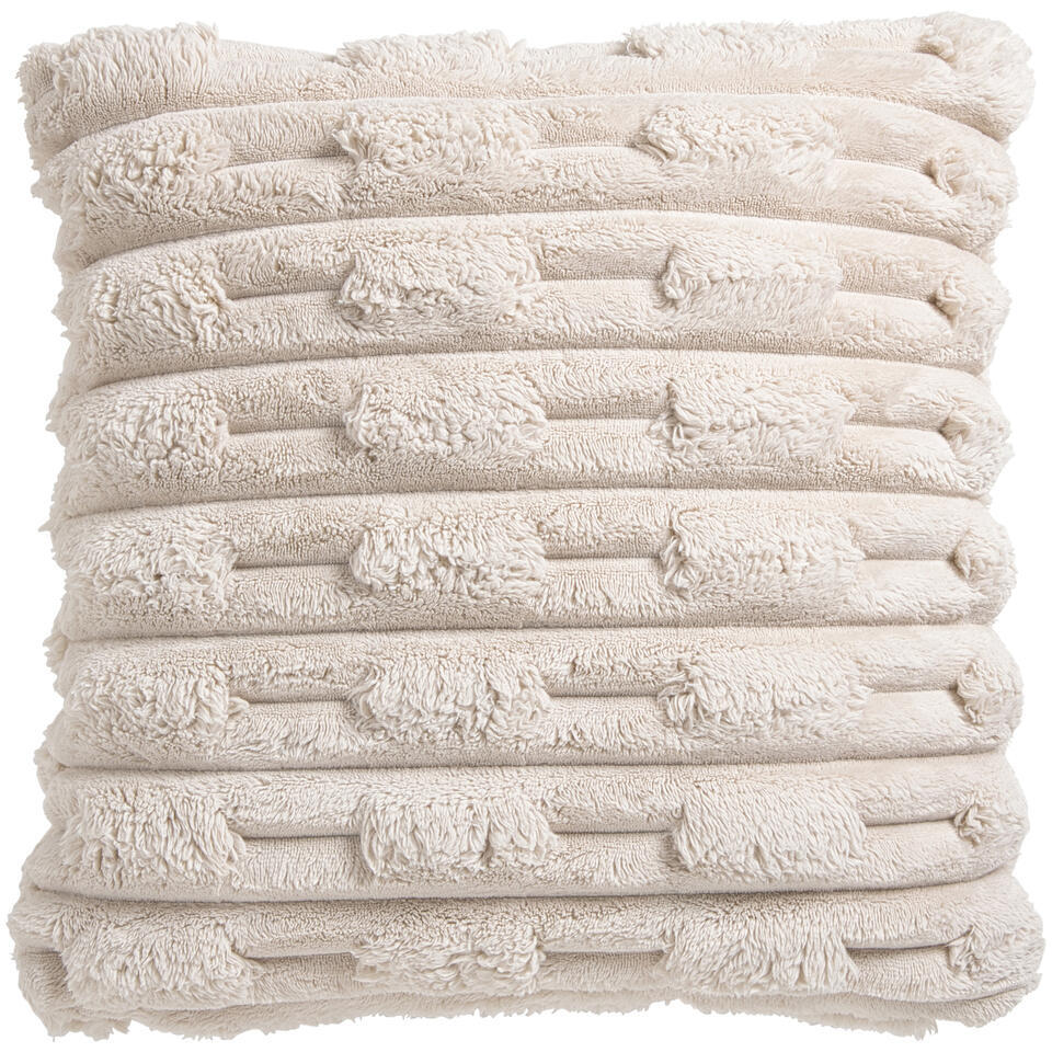 1 1 Gratis Sierkussen Jitte Beige 45x45 Cm