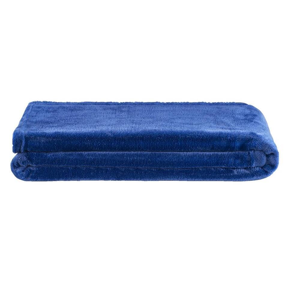 Plaid Anouk - blauw - 150x220 cm