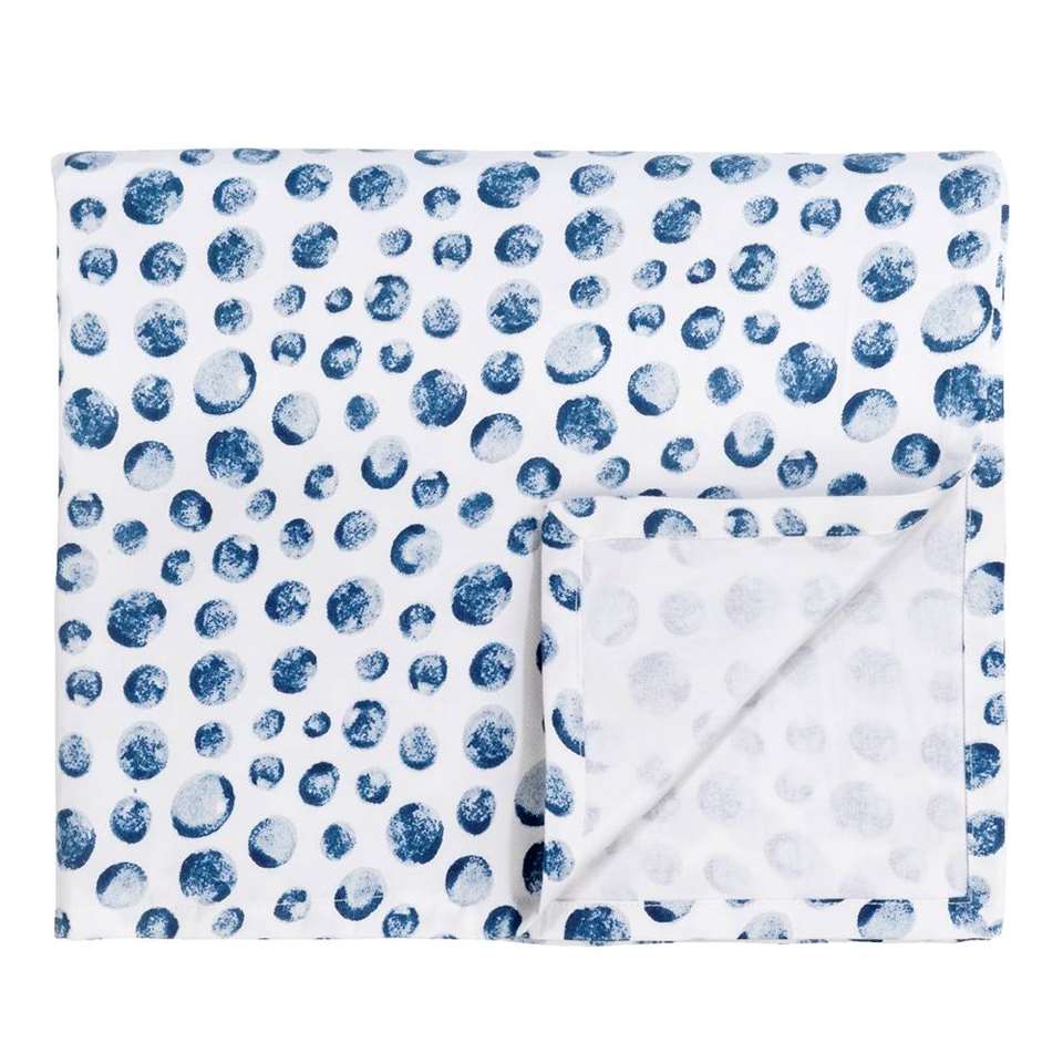 Korst Veranderlijk Tact Tafelkleed Luc - blauw/wit - 140x240 cm | Leen Bakker
