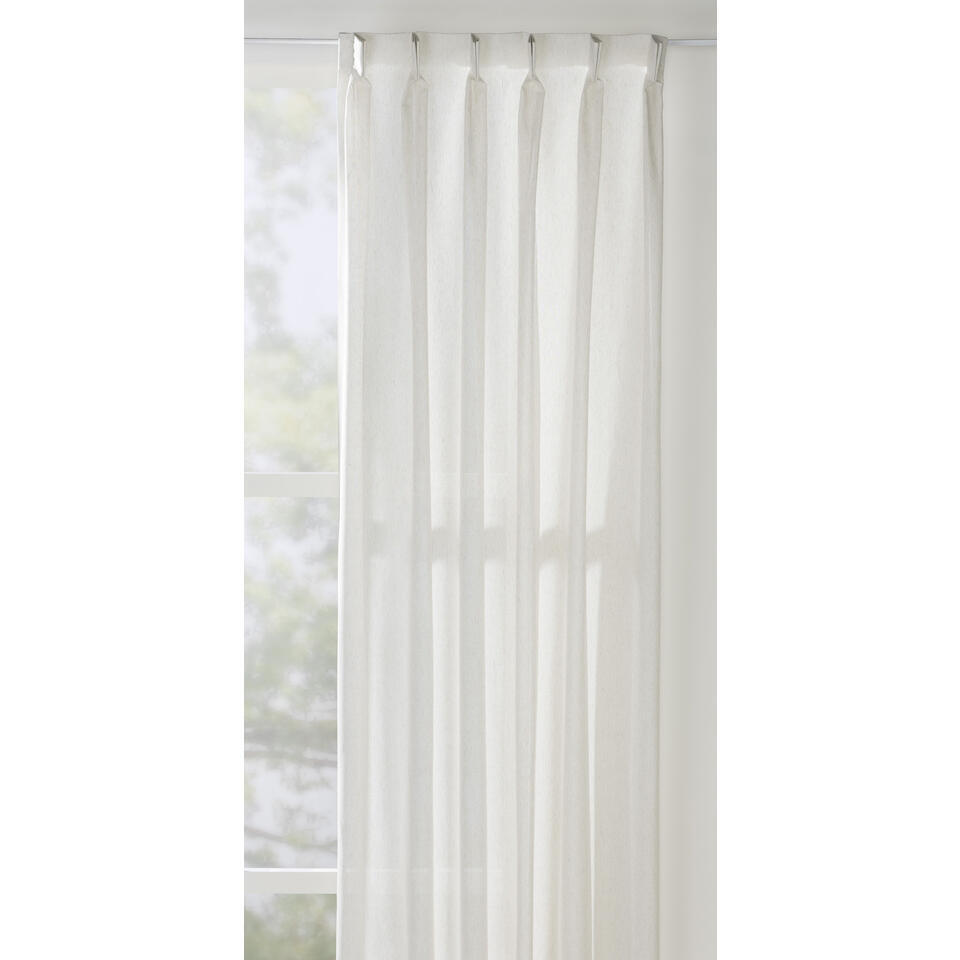 Leen Bakker - Inbetween Jolanda - Ecru - Polyester/Linnen/Gerecycled Kunststof - Beige - H297 Cm