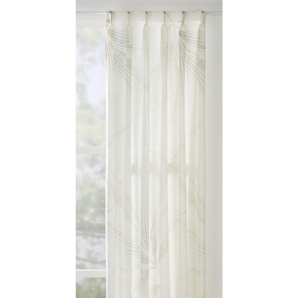 Leen Bakker - Inbetween Danilo - /zand - Polyester/Linnen/Gerecycled Kunststof - Beige - H300 Cm