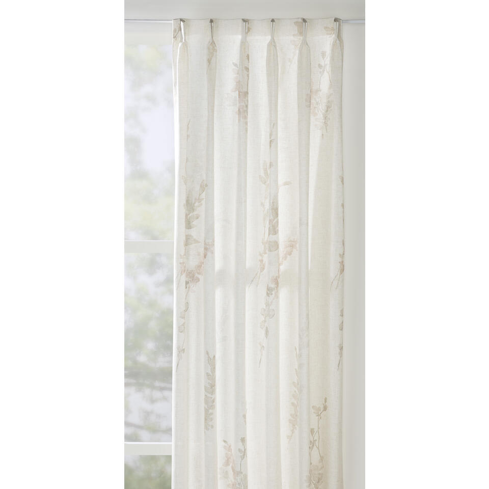 Leen Bakker - Inbetween Unique - Polyester/Linnen/Gerecycled Kunststof - Beige - H300 Cm