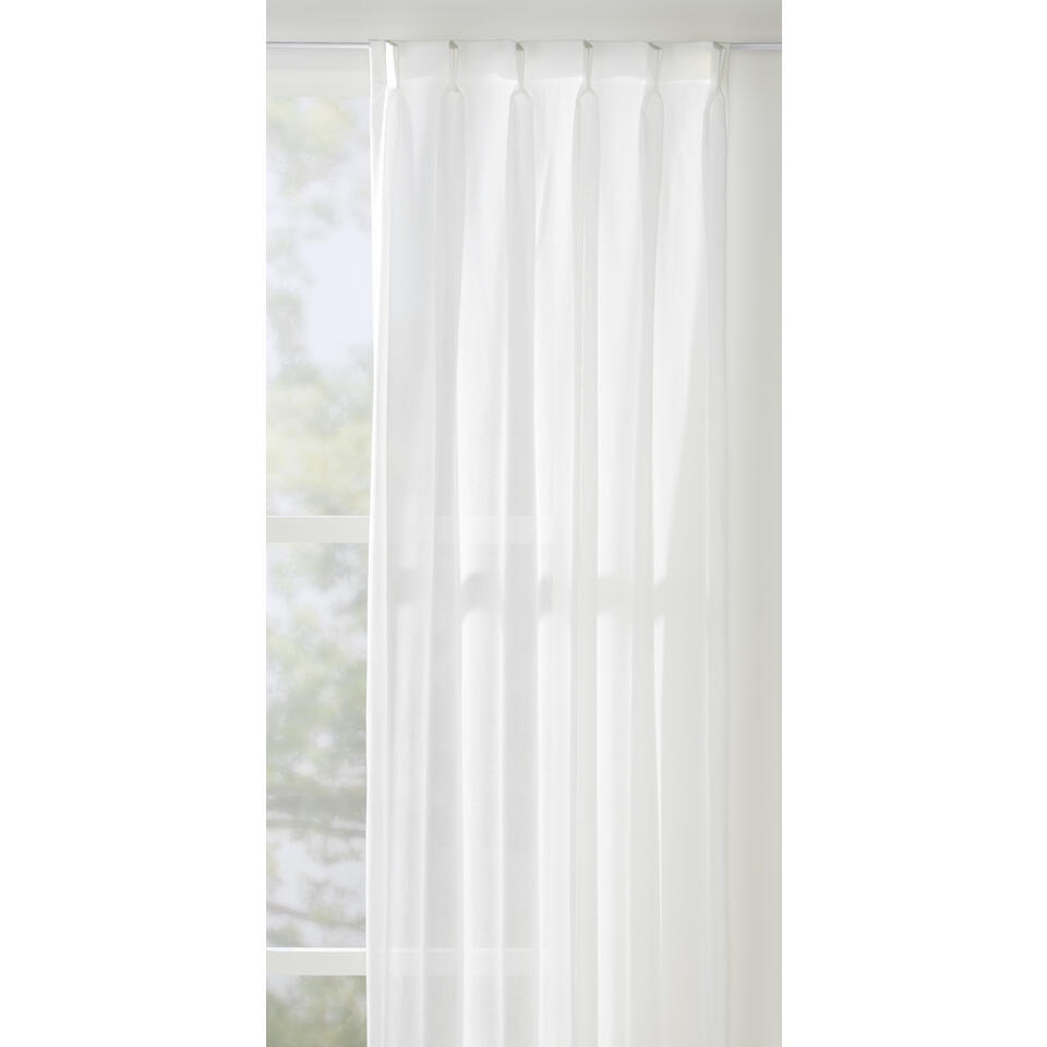 Leen Bakker - Inbetween Paros - Polyester/Linnen - Wit - H300 Cm