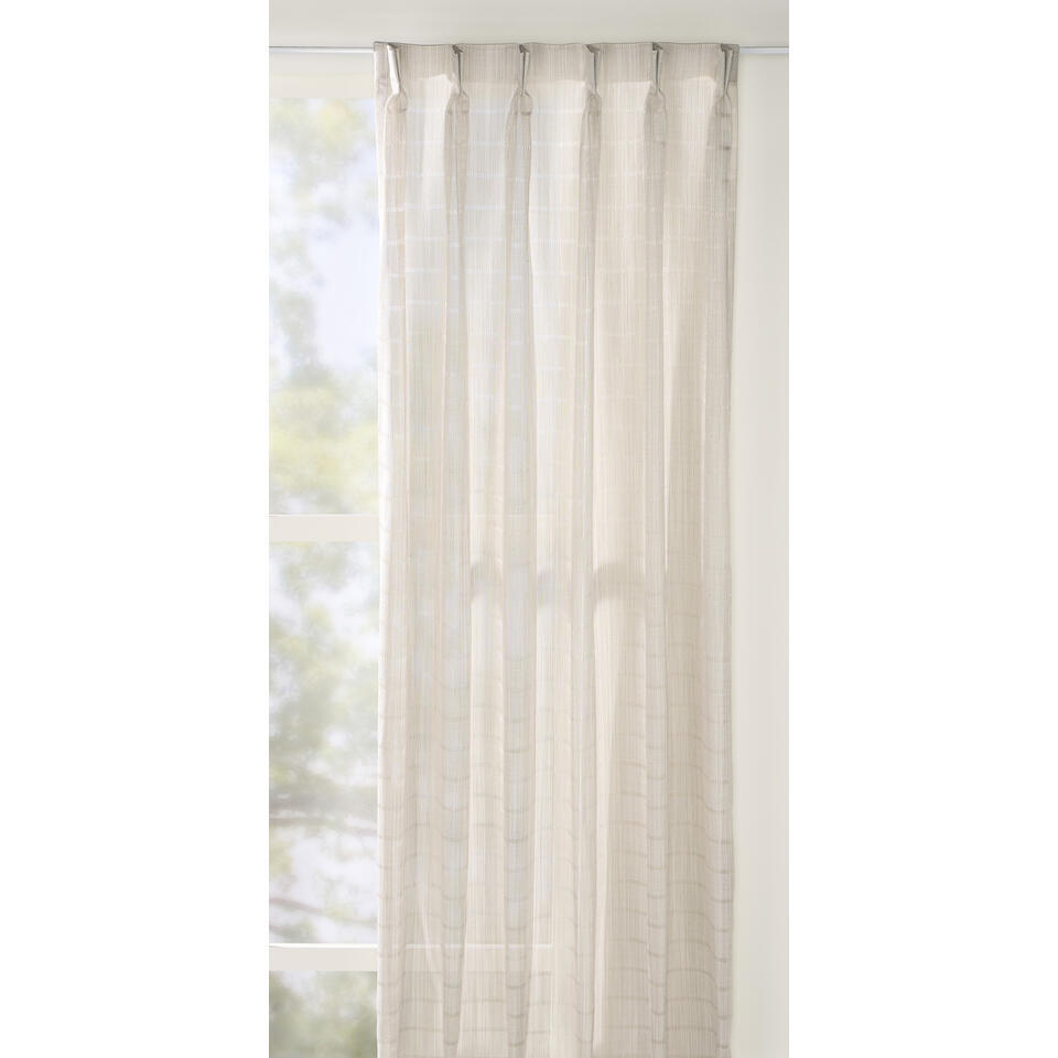Leen Bakker - Inbetween Linea - Zand - Polyester - Crème - H300 Cm