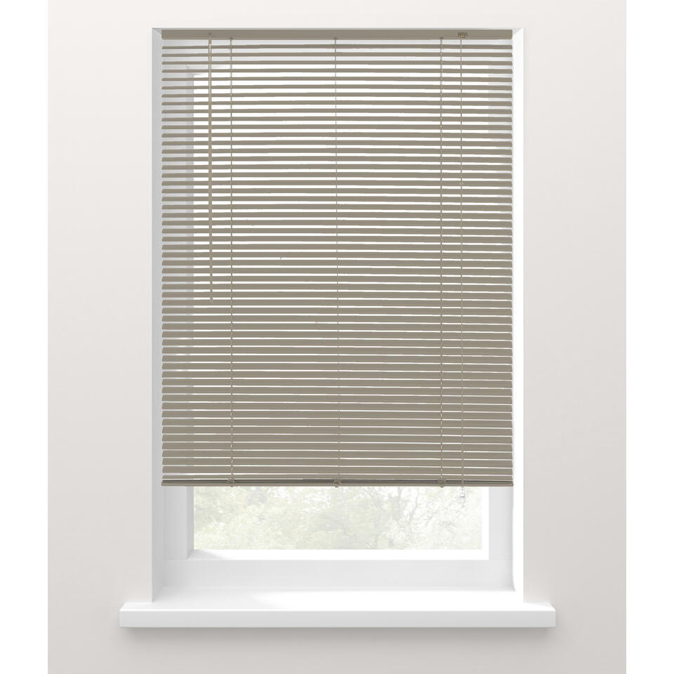 Leen Bakker - Fenstr Jaloezie 25 Mm Zandkleur - 120x220 Cm - Aluminium - Crème