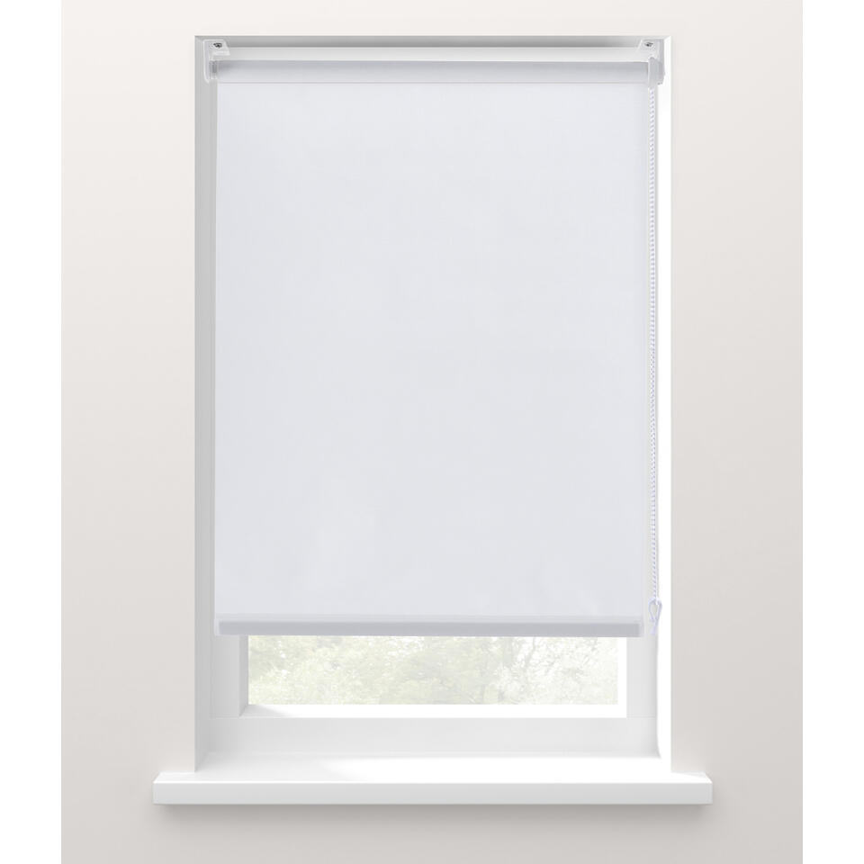 Leen Bakker - Rolgordijn Lichtdoorlatend - 210x160 Cm - Polyester - Wit
