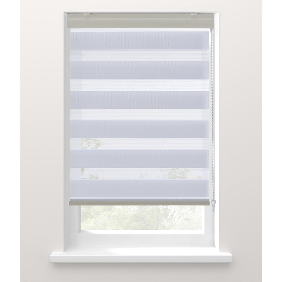 Leen Bakker - Fenstr Duo-rolgordijn - 100x190 Cm - Polyester - Wit
