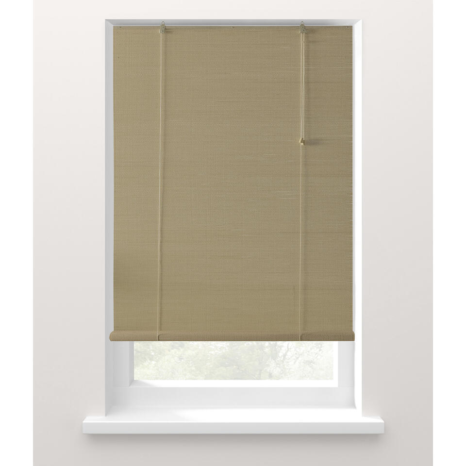 Leen Bakker Fenstr Rolgordijn Licht 60x180 Cm Bamboe Bruin