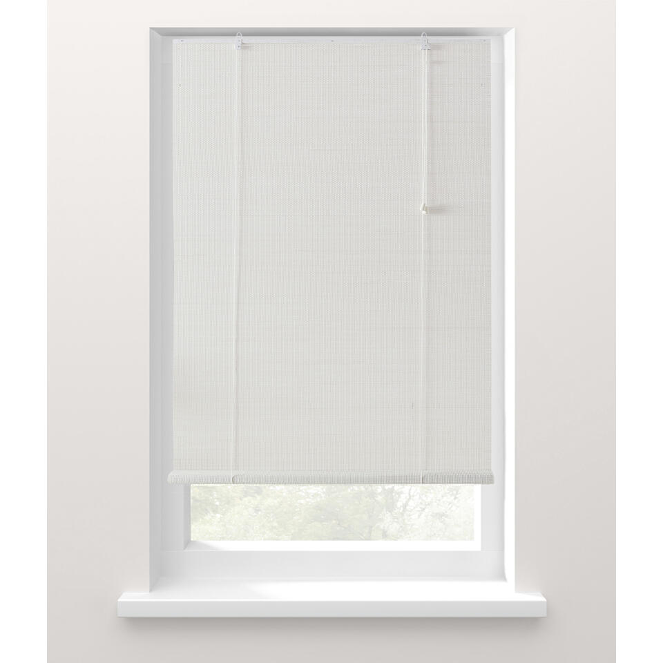 Leen Bakker - Fenstr Rolgordijn - 100x180 Cm - Bamboe - Wit