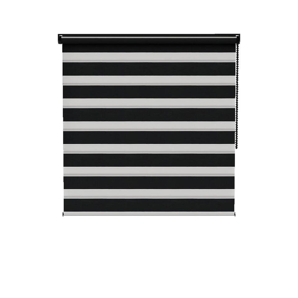 rolgordijn lichtdoorlatend - zwart (15008) | Leen Bakker