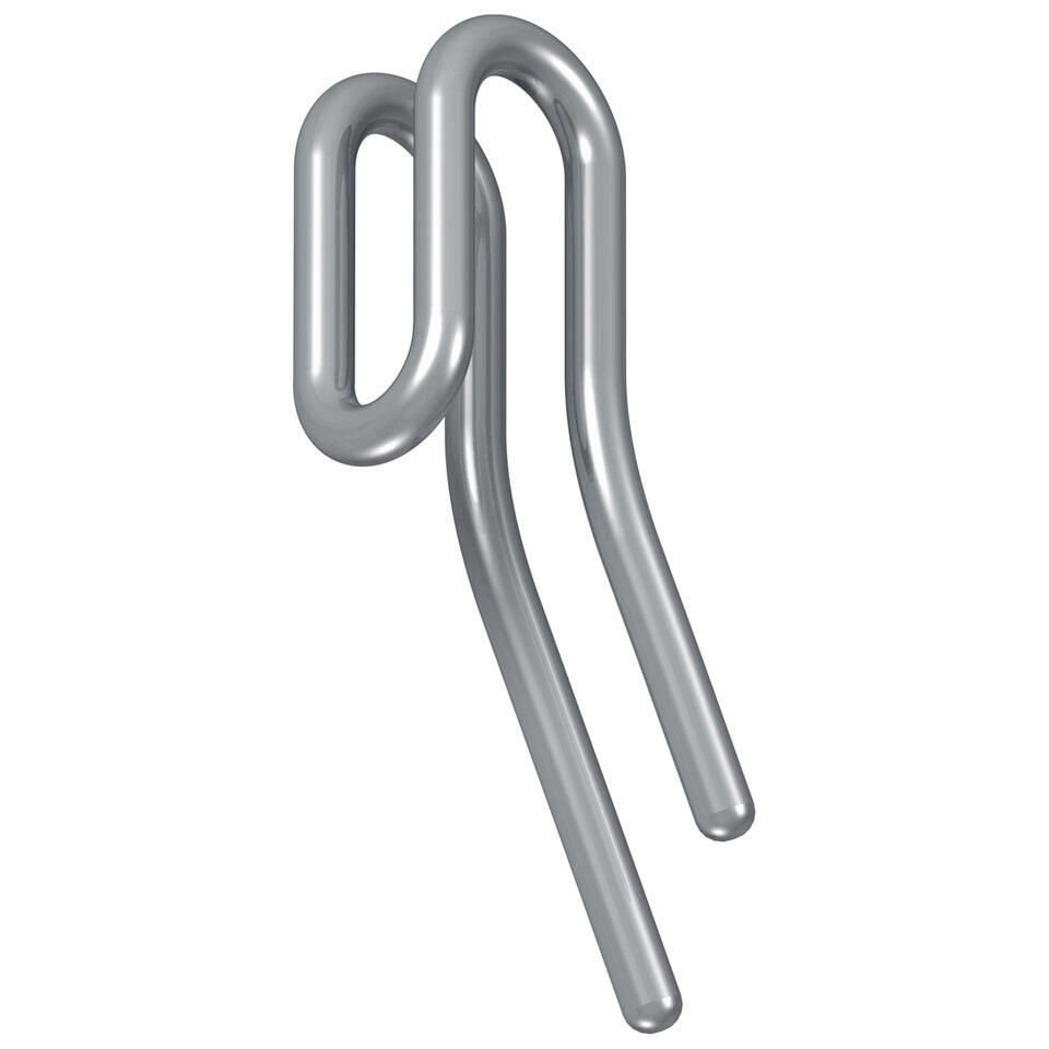 Leen Bakker Plooibandhaken 24 Mm 50 Stuks Metaal Zilverkleurig 1x8.4x13 Cm