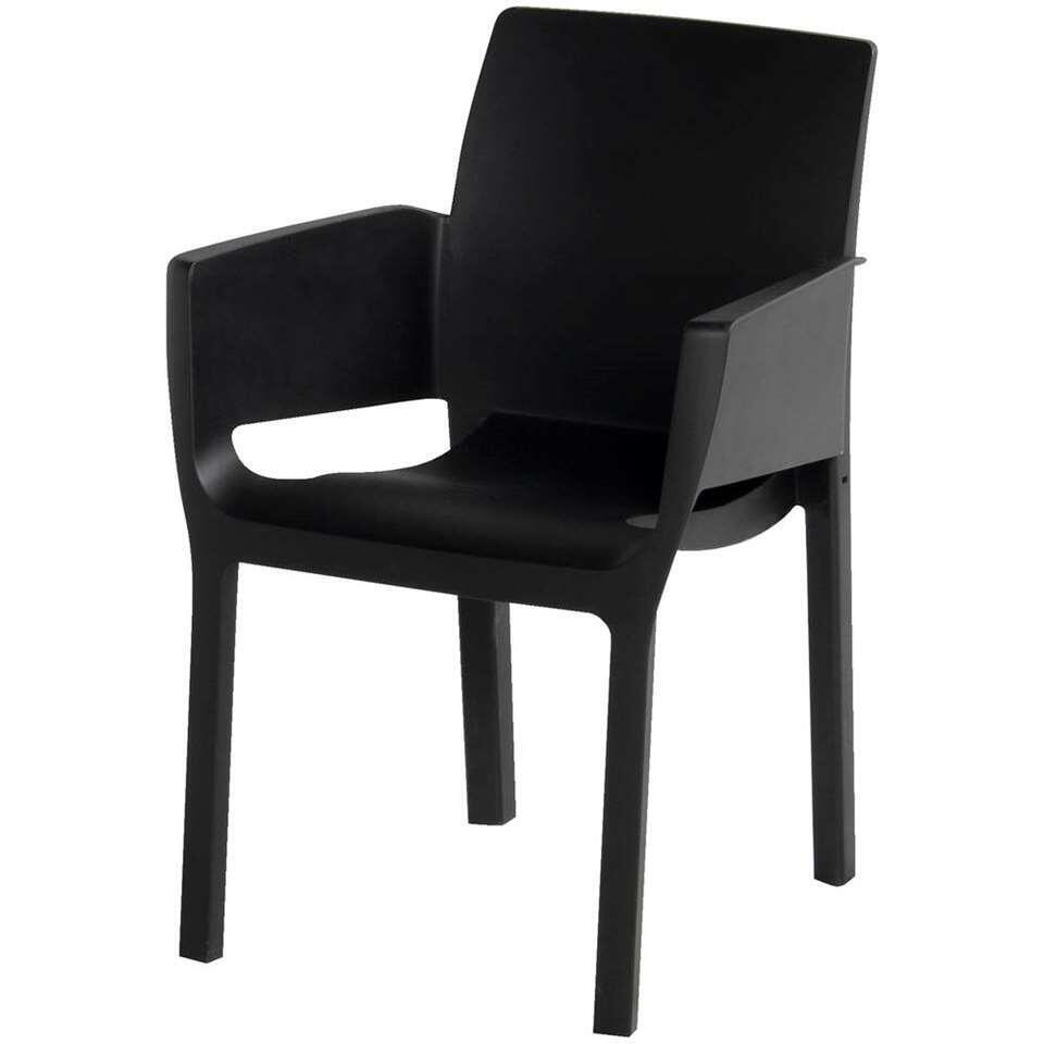Hartman stapelstoel Evelyn - zwart - 84x60x55 cm