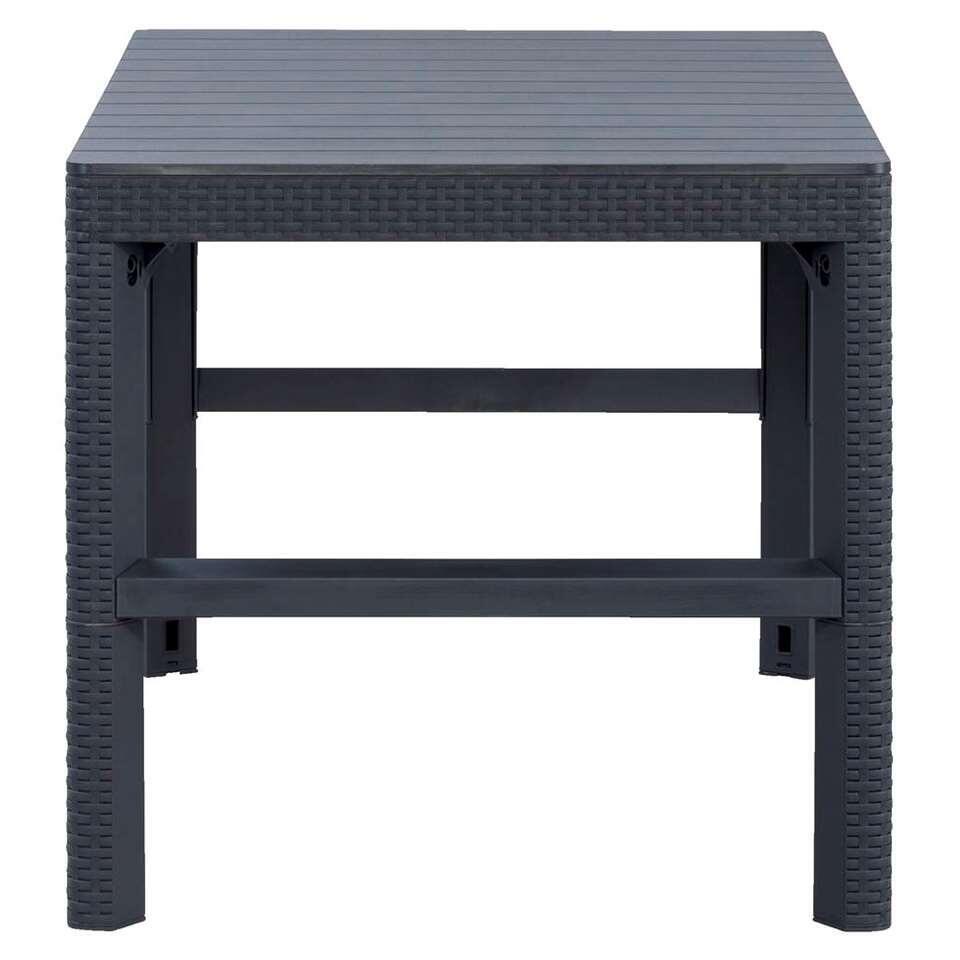 tafel - grijs - 116x71,5x40/66 cm | Leen Bakker