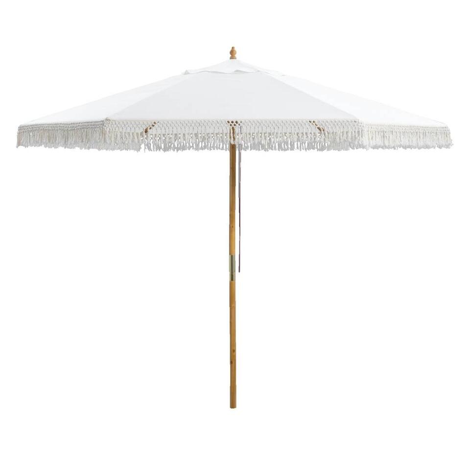 Overstijgen Kostuums hoofdstad Le Sud houtstok parasol Provence - ecru - Ø250 cm | Leen Bakker