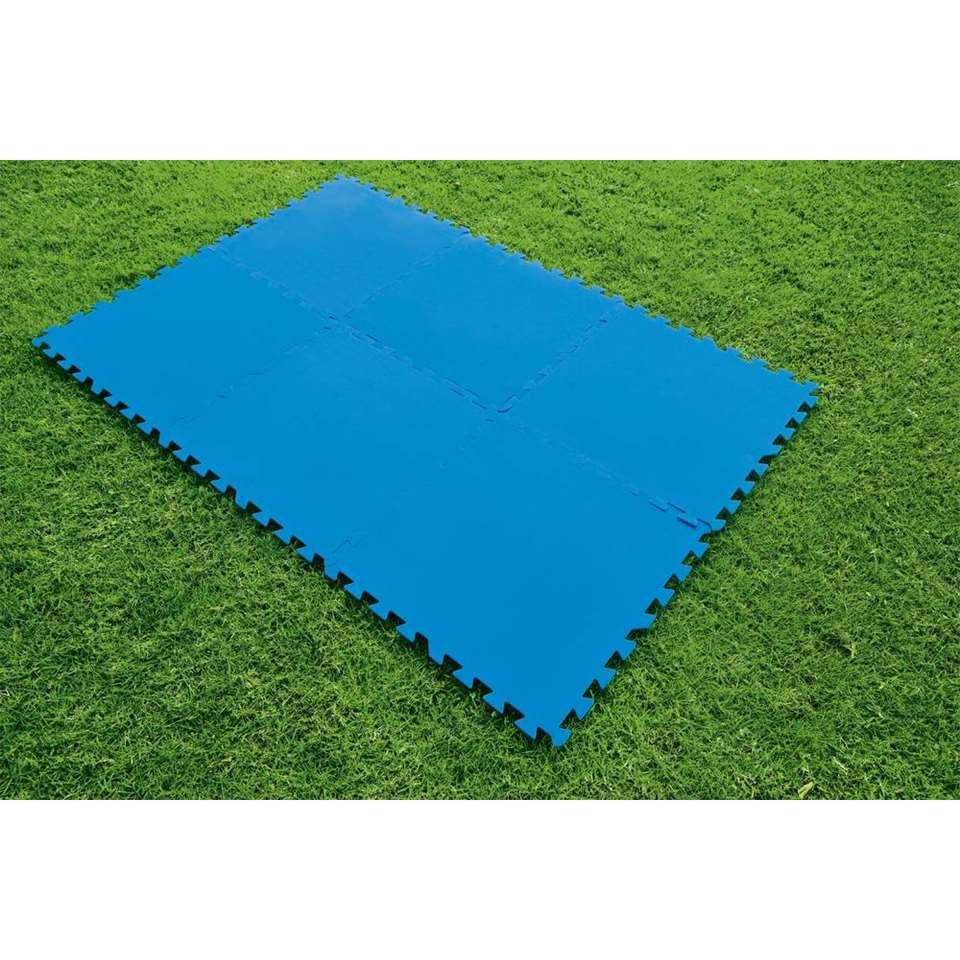 Ondertegels voor zwembad – blauw – 8st. – 50x50x0,4 cm